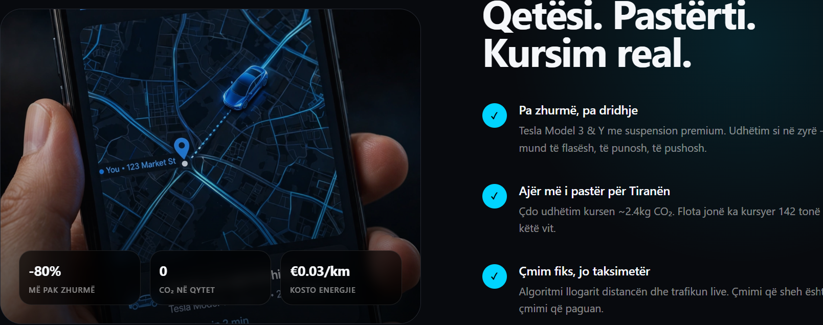 Pamje prezantuese: Qetësi. Pastërti. Kursim real.